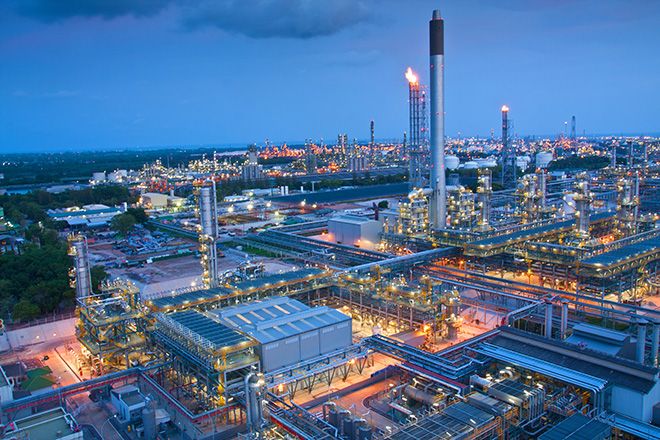 صنعتیں - پلانٹ کنٹرول فیکٹری کا فضائی نظارہ