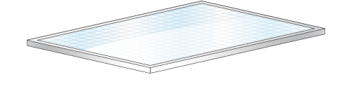 Touchscreen EMC protective filter foil mesh