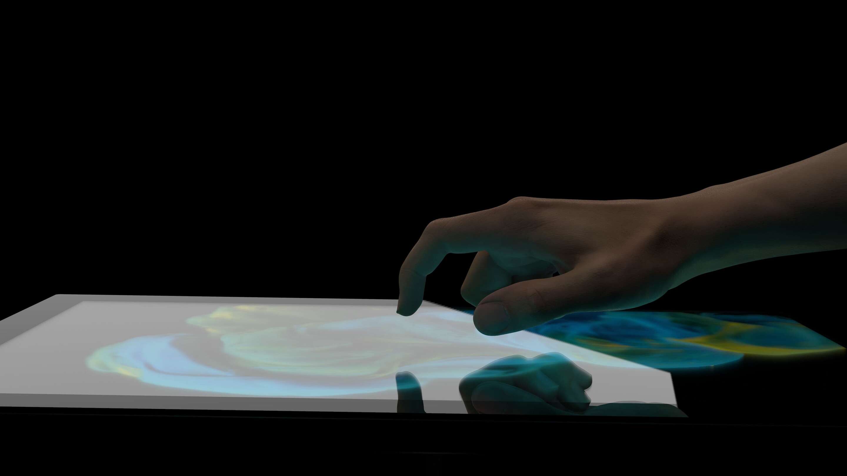 Oblikovanje - uporabnost roke, ki se dotika zaslona na dotik
