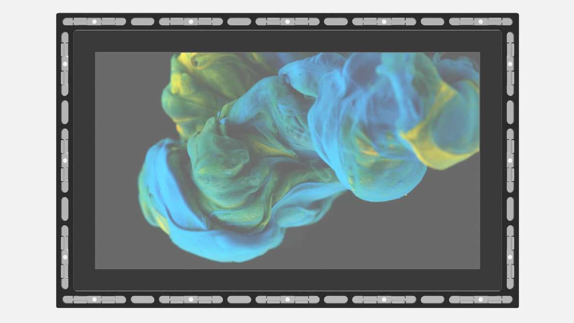 Open Frame Touch Monitor - Open Frame Monitor en närbild av en skärm
