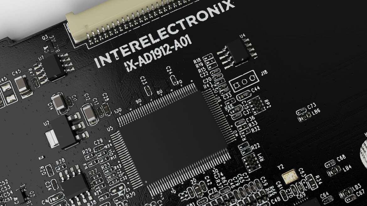 Ontwikkeling - Elektronika 'n close-up van 'n stroombaanbord