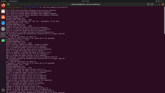 Software embebido - Qt cross compile setup scripts for Raspberry Pi 4 una captura de pantalla de un programa informático